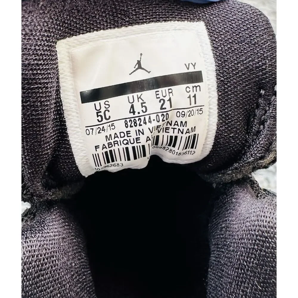 Nike Air Jordan Flight Toddlers Basketball Athletic Shoes 4C Black 828244-020